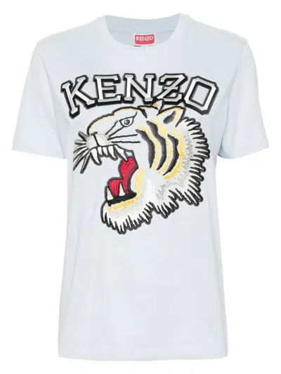 Kenzo Women's Tiger Varsity Crew-neck T-shirt In 63