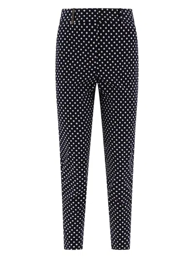 Peserico Patterned Trousers In Blue