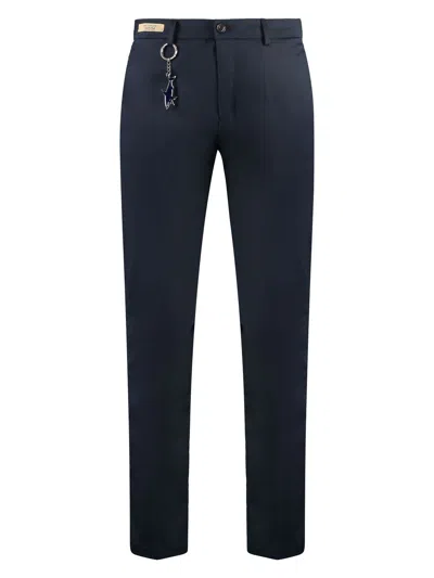 Paul & Shark Men's Stretch Cotton Trousers In Blue