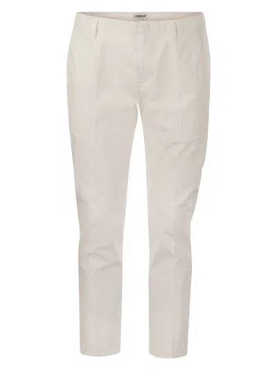 Dondup Men's Alfredo - Slim-fit Cotton Trousers In White