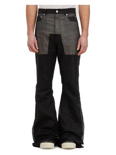 Rick Owens Lido Bolan Bootcut Trousers In Black