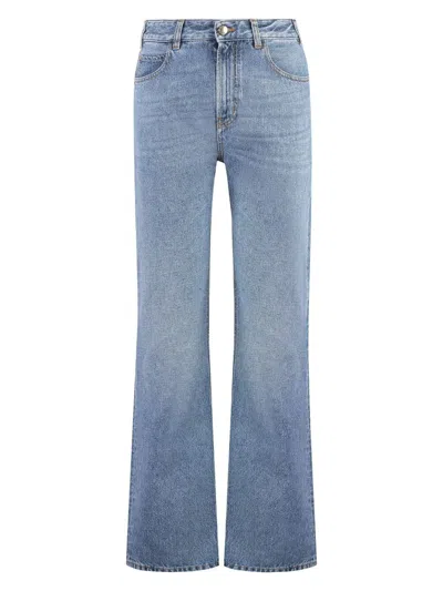Chloé High Waist Jeans Light Blue In Denim