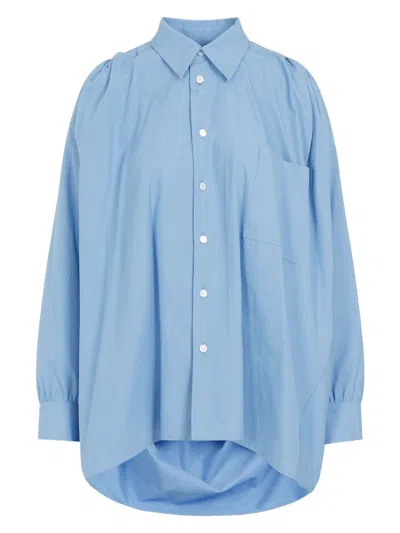 Bottega Veneta Cotton Shirt -  Admiral - 4255 Admiral In Blue