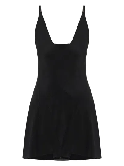 Maison Margiela Black Viscose Jumspsuit In Black