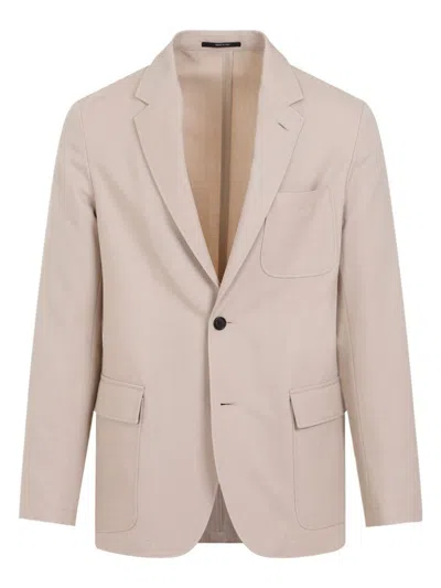 Dunhill Single-breasted Wool-blend Blazer In Brown