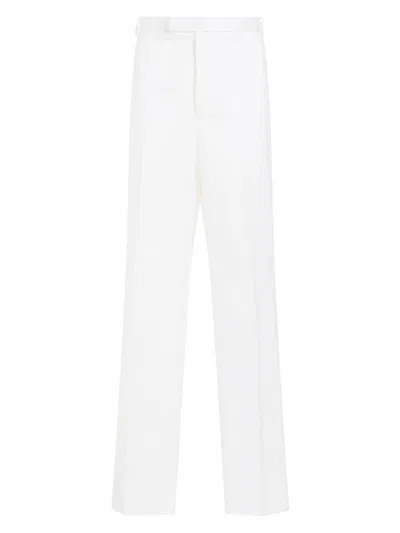 Shop Thom Browne Men's Straight Leg Chino Pants In White