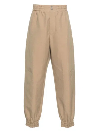 Alexander Mcqueen Cotton Cargo Pants In Beige
