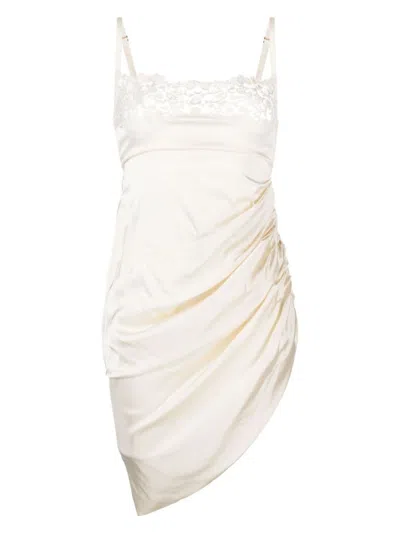 Jacquemus La Saudade Mini Dress In White