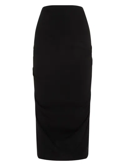 Dries Van Noten Skirt With Drape In Black