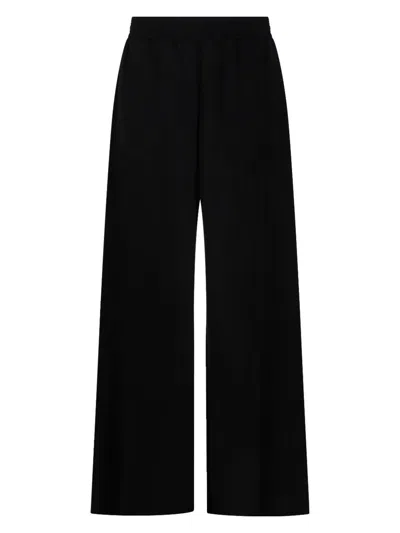 Fabiana Filippi Relaxed Wide Leg Trousers For Everyday Wear In Black