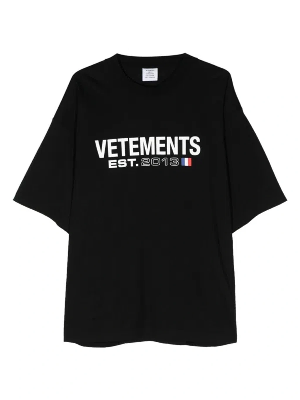 Vetements Logo Cotton T-shirt In Black | ModeSens