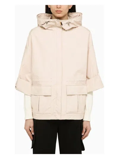 Parajumpers Hailee Ecru Nylon Jacket Women In Beige