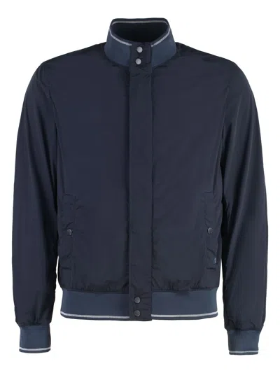 Paul & Shark Men's Nylon Bomber Jacket In Blue