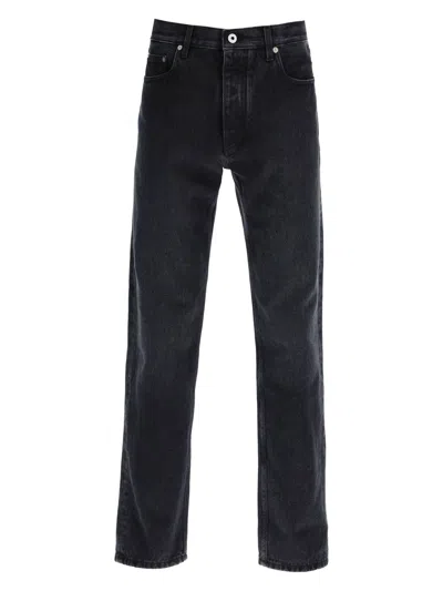 Off-white Regular Jeans With Tapered Cut In Black