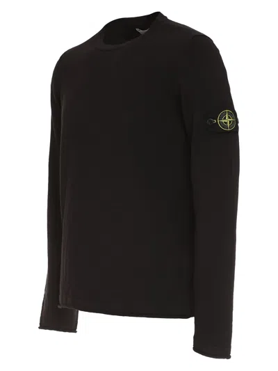 Stone Island Sweaters In Black