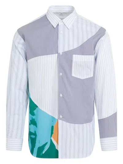 Comme Des Garã§ons Shirt Men's  Poplin Shirt In Blue
