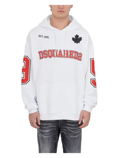 Dsquared2 Sweatshirt Logo With Cappuccio In White