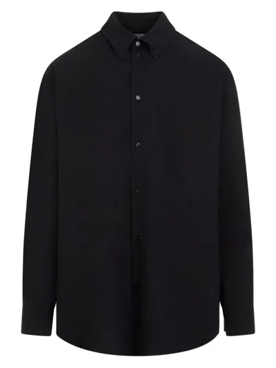 Off-white Off White Emb Cotton Shirt Men In Black