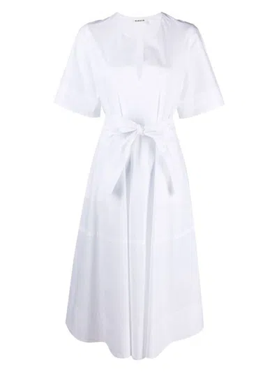 P.a.r.o.s.h Canyox Belted Maxi Dress In 001