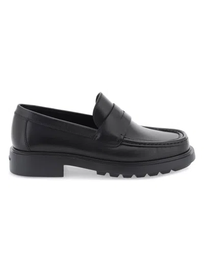 Ferragamo Round-headed Love Shoes In Black