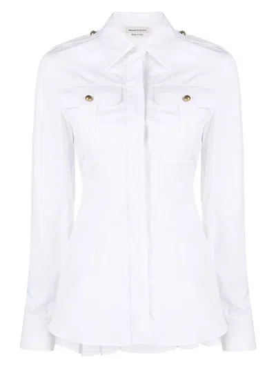 Alexander Mcqueen Alexander Mc Queen Organic Cotton Shirt In White