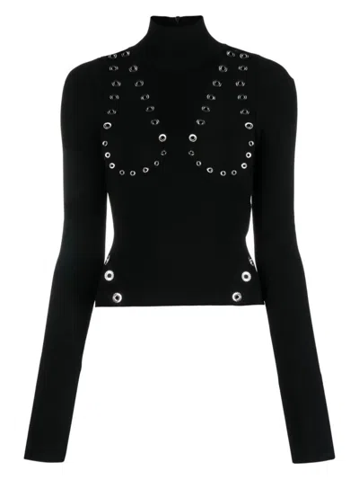Off-white Off White Mockneck With Studs In Black