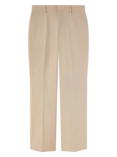 Palm Angels Men's Flared Trousers In Beige