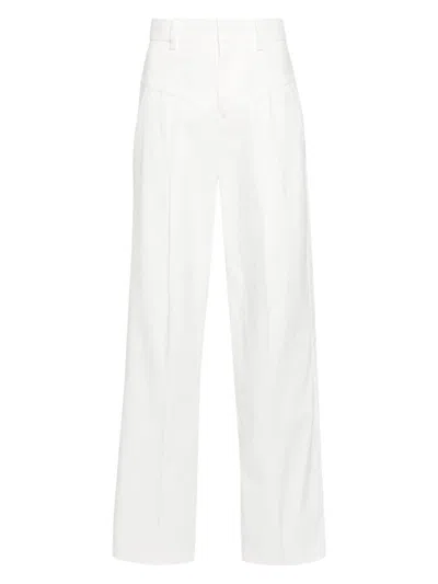 Isabel Marant Staya Wide-leg Pants In White