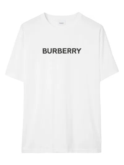 Burberry Oversized T-shirt That Sports The House Logo On The Front In White