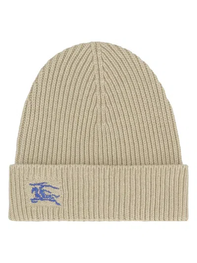 Burberry Knitted Beanie In Green