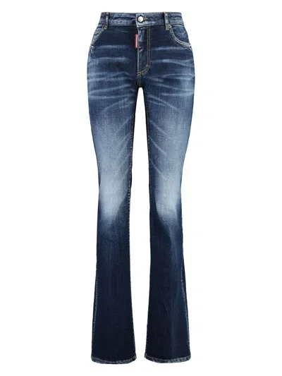 Dsquared2 Jeans Flare Twiggy In Denim