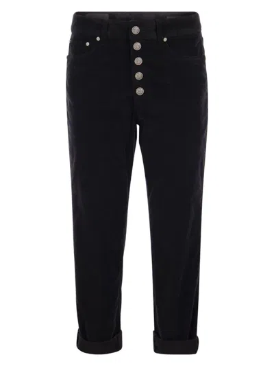 Dondup Woman Pants Black Size 31 Cotton, Elastomultiester, Elastane In Black