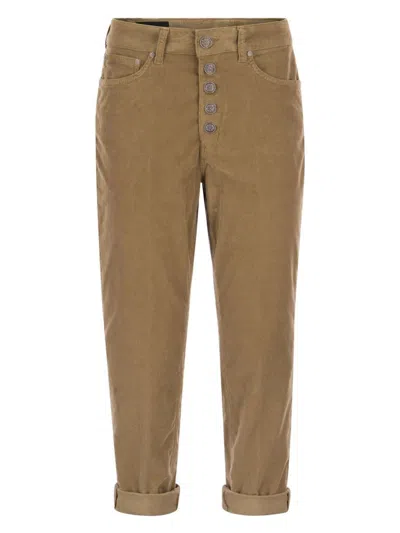 Dondup Five Bags Of Jeans In Camel