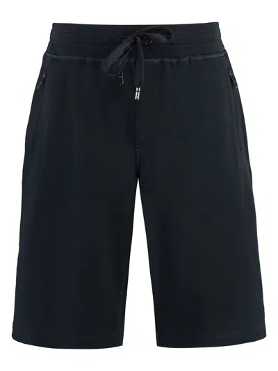 Dolce & Gabbana Drawstring Track Shorts In Blue