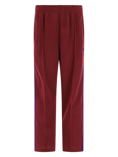 Needles Bordeaux Track Trousers In Bordeaux