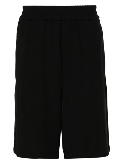 Ami Alexandre Mattiussi Ami Paris Bermuda With Elastic In Black
