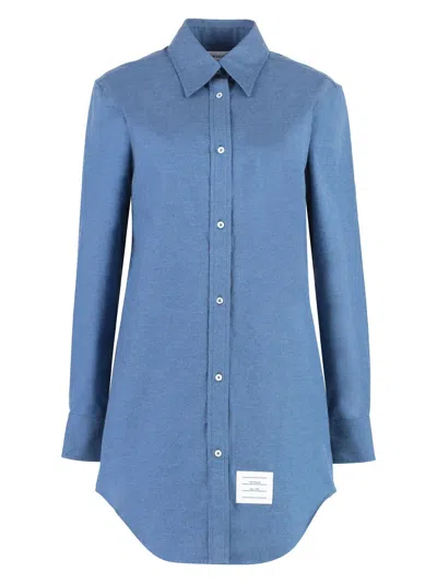 Thom Browne Chemisier Dress In Blue