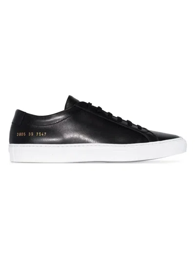 Common Projects Black Tournament Super Low Sneakers In Black