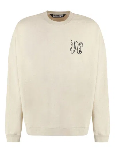 Palm Angels Sweatshirts In Beige