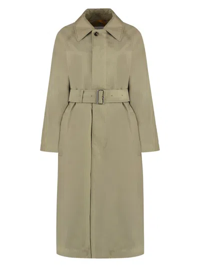 Burberry Checked Reversible Trench-coat In Beige