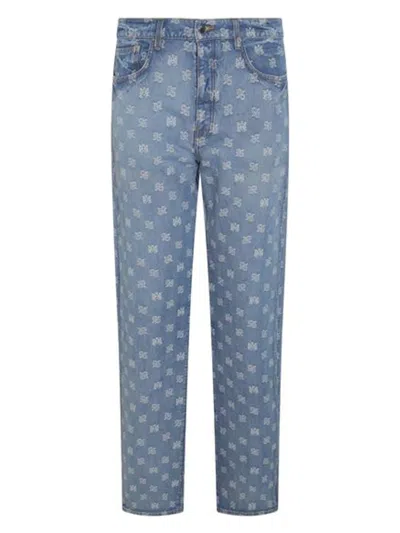 Amiri Men's Gray Luxe Denim Jeans In Perfindigo