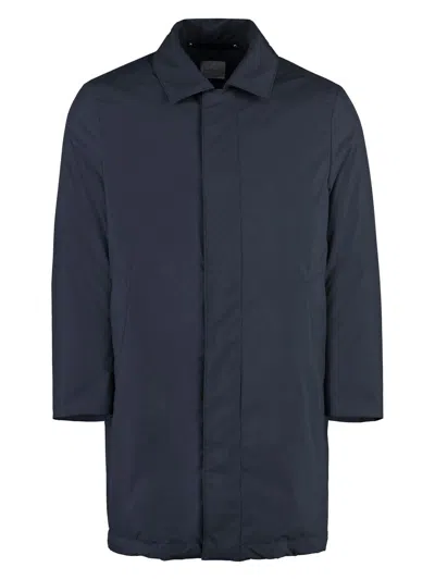 Paul Smith Parka In Technical Fabric In Blue