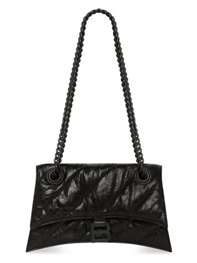 Balenciaga Crush Chain S Hobo Bag In Black