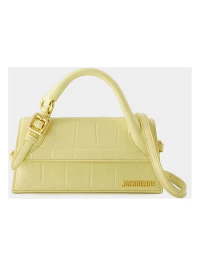 Shop Jacquemus Women's Le Chiquito Long Boucle Bag In Yellow