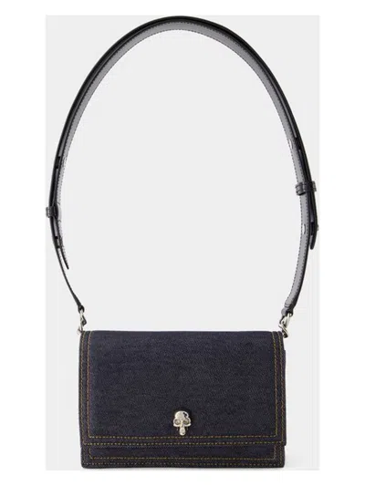 Shop Alexander Mcqueen Women's Small Skull Bag In Black