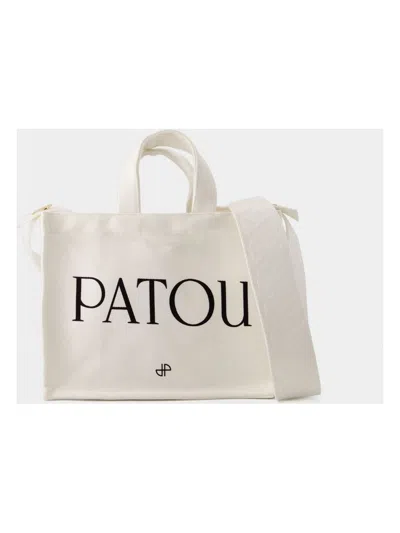 Patou Small Tote Bag In Beige