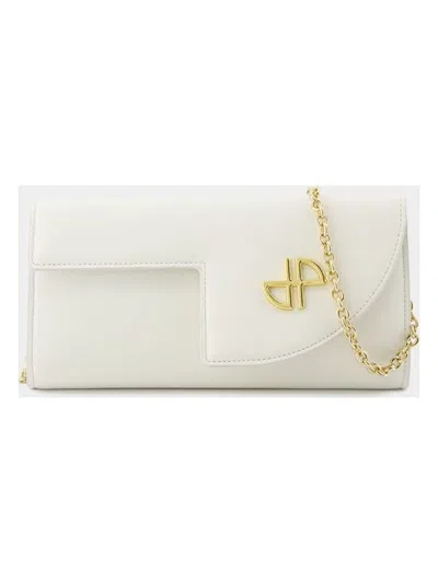 Patou Wallet On Chain -  - Leather - White In White