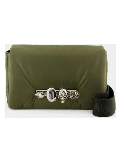 Alexander Mcqueen New Knuckle Bum Crossbody In Khaki