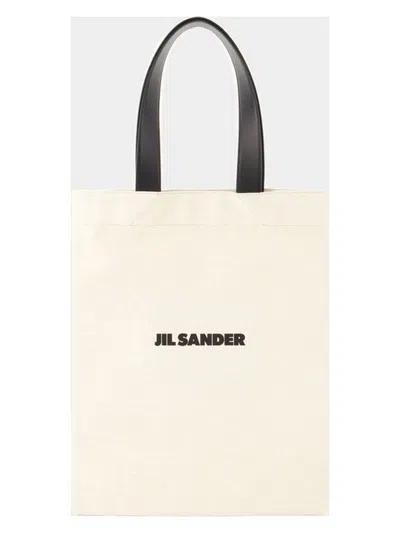 Jil Sander Book Tote Handbag Handbag In Beige