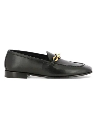 Jimmy Choo Diamond Tilda Chain-detail Loafers In Black
